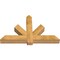 Ekena Millwork Kennewick Rough Sawn Timber Gable Bracket, Western Red Cedar, 60"W x 38"H x 6"D x 6"F, 15/12 Pitch GBW060X38X0606KEN00RWR - alternate 4